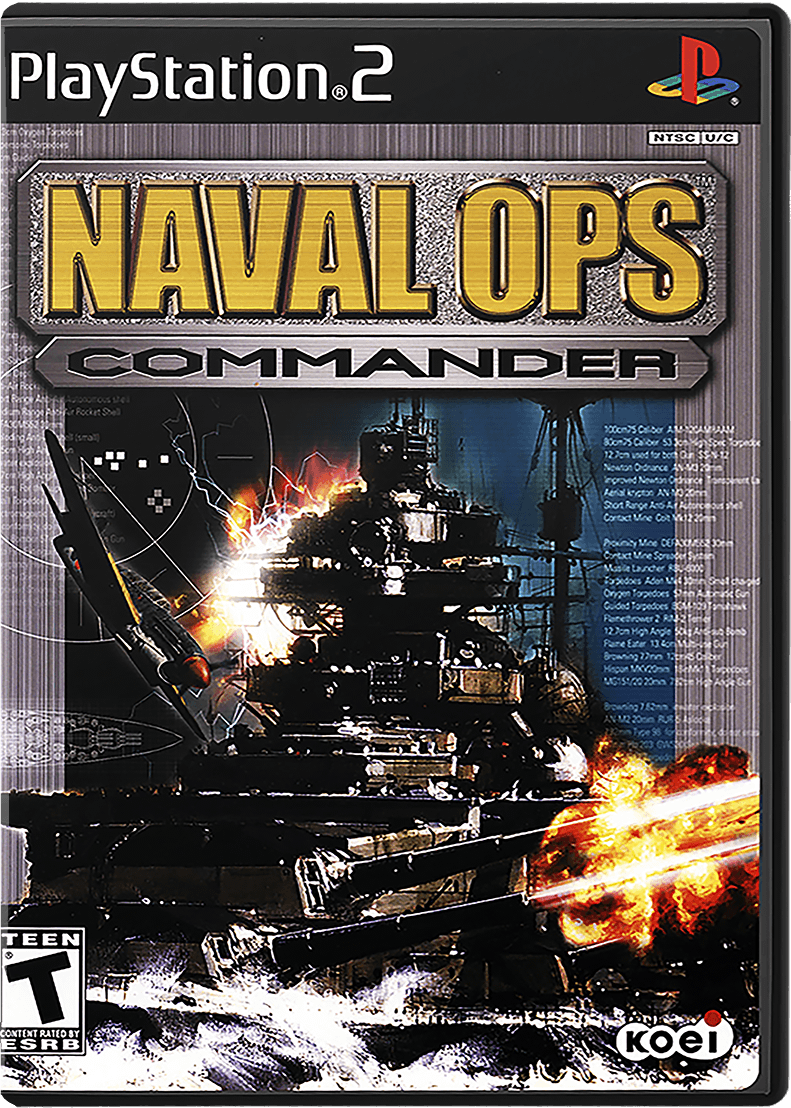 Naval Ops Commander box art for Playstation 2
